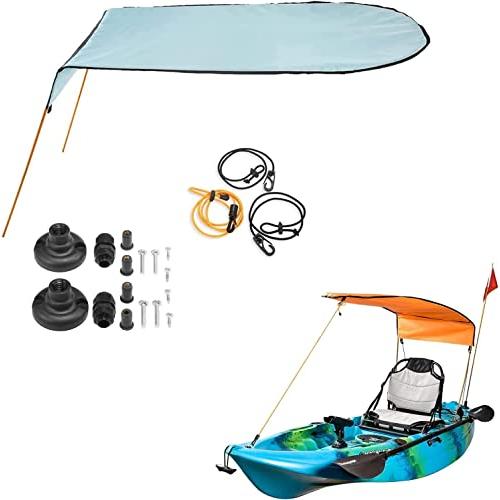 カヌー用カヤックサンシェード天蓋、カヤックボート用サンシェード天蓋傘アクセサリー、カヤックカヌー用防水サンシェードユニバーサルオーニングキャノピー H1367797499(12190円)