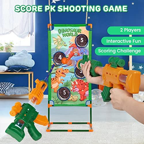 子供向けの恐竜シューティングゲーム、5 6 7 8 9 10歳の男の子向けのターゲットゲームのおもちゃ、6-8歳の子供向けの泡弾付き2 PKトイガン屋内屋外活動、5歳 電動ジェルボールブラスター、水ビーズ45000個入りスプラッターボールブラスター、野外活動用ジェルウォーターボール玩具10代・少年・少女向けシューティン ZYX1337603754(11921円)