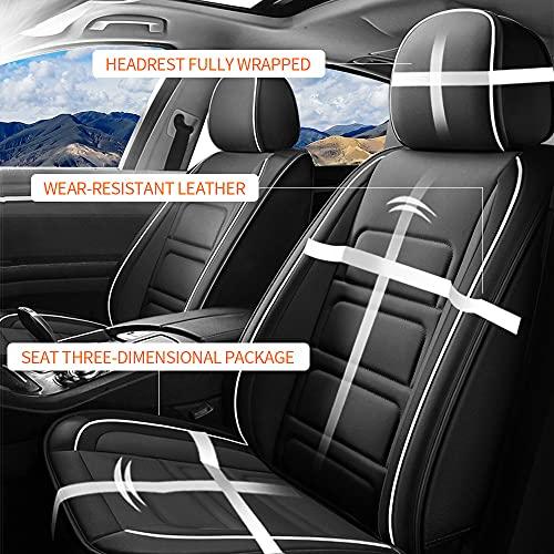 セールストア TTX LIGHTING 2フロントカーシートカバー日産リーフ用カスタムフィット2011-2023シートカバークッション防水合皮エアバッグ対応