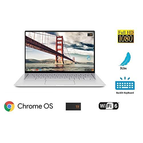 超安い品質 ASUS 2023最新Flip C 433 UltraSlim Clamshell Convertible Chromebook:14インチFHDタッチディスプレイ、Intel Core M 3、8 GB RAM、128 GB eMMC、Intel UH