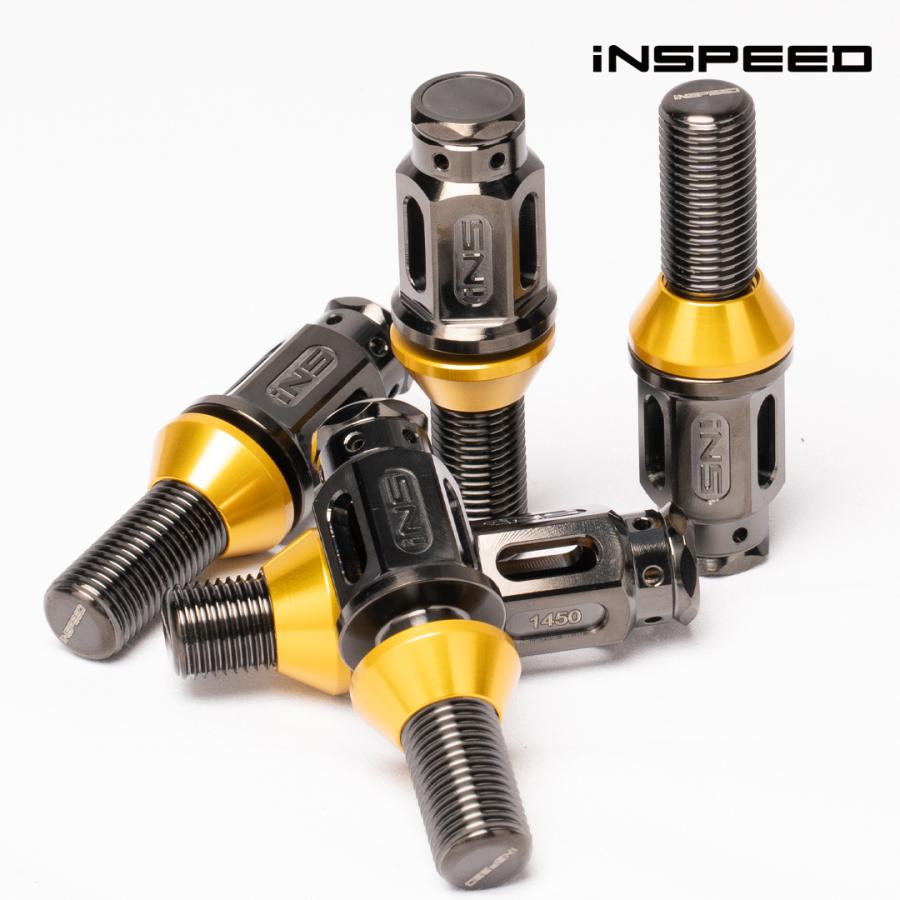 超軽量】INSPEED チタンホイールボルト（ラグボルト）M12×1.5 チタン
