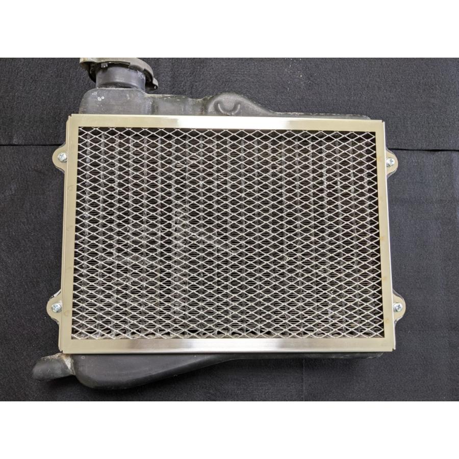 YAMAHA RZ250 ラジエーターカバー 軽量化タイプ ヘアライン ステンレス