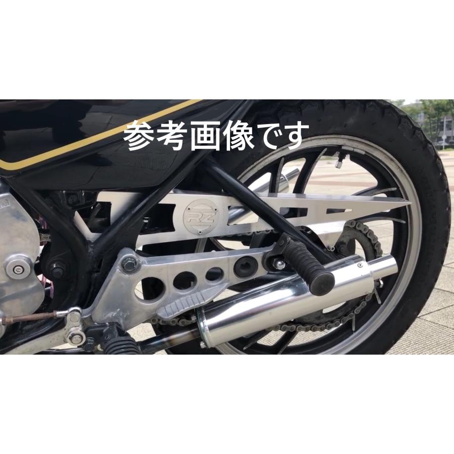 RZ250 現行版チェーンカバー YAMAHA RZ250 チェーンカバー 切り抜き ヘアライン ステンレス304 部品