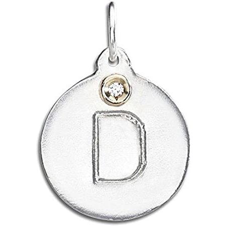 超安い品質 Ficalora「D」アルファベットチャームwithダイヤモンド 