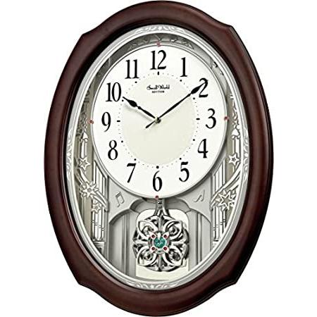 新年の贈り物 ［新品］リズムクロックFlor Musical Motion Clock 掛け時計、壁掛け時計