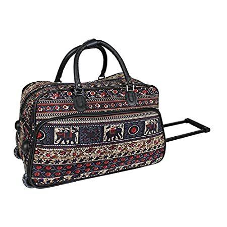【正規品質保証】 ［新品］World Traveler 21-Inch Carry-On Rolling Duffel Bag, Elephant その他バッグ