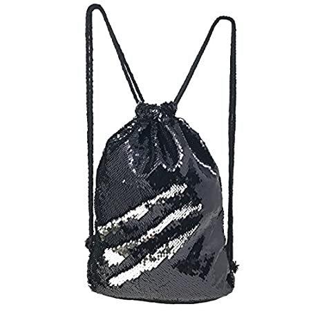 「日常を彩る」素敵な海外輸入品をお届けいたします［新品］Mermaid Sequin Drawstring Backpack Glittering Outdoor Shoulder Bag, Magic R