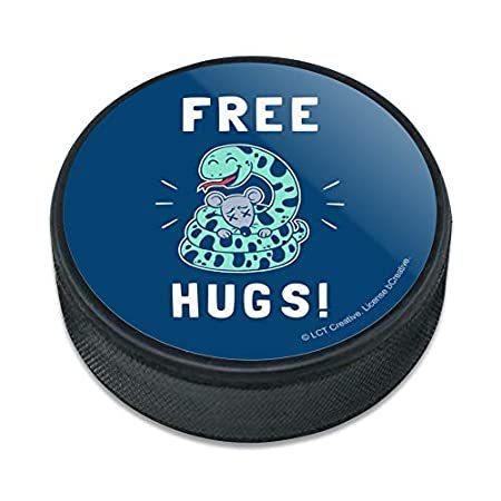 新品 GRAPHICS amp; MORE 代引不可 【オンライン限定商品】 Free Hugs Boa Constrictor Ice Puck Hockey Snake Funny Humor