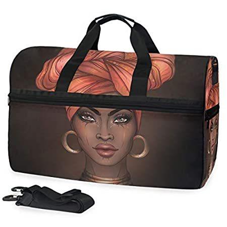 ネット限定商品 新品 旅行用ダッフルバッグ スポーツバッグ 汎用 アフリカンかわいい女の子 旅行かばん 旅行かばん スポーツジム 男女兼用 B07qmk23yc ボストンバッグ 碧薔薇屋 当店限定商品