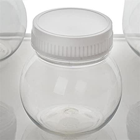 爆買い！ Cap White with Clear oz 6 pcs 24 ［新品］BalsaCircle Plastic Cut - Jars Mini Favors キーボード