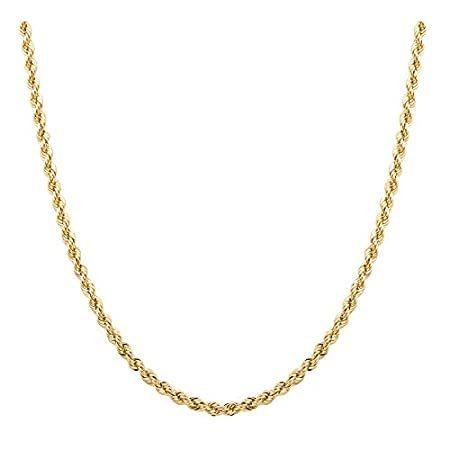 選ぶなら 碧薔薇屋 新品 10Kゴールド 2.5mm ダイヤモンドカット ロープ