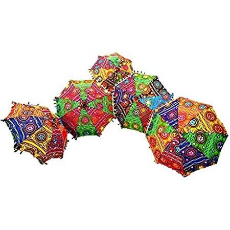 出産祝い  Handmade Decorative Indian ［新品］GANESHAM Fashion B Cotton Designer Colored Multi 雨傘