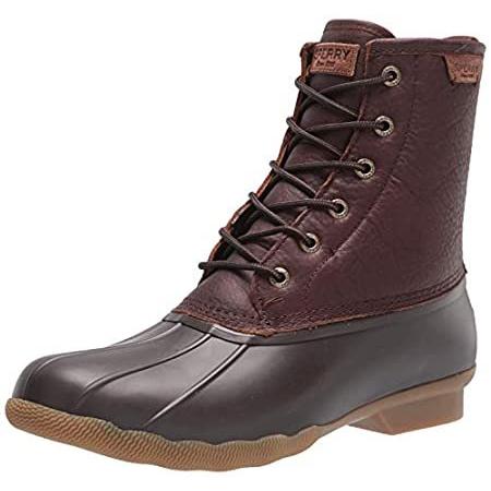 安いそれに目立つ メンズ Top Sider 新品 Sperry 海水ダックレインブーツ ブラウン カラー 24 5 サイズ Us レインブーツ Garces Org