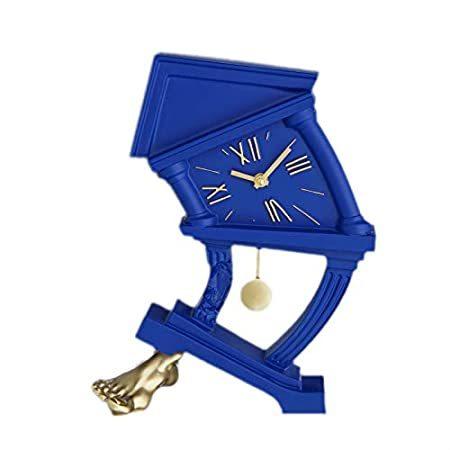 定番人気！ ''Pendulum Clock Shelf and ［新品］Desktop with F Decorative Marble Cast Blue Leg'' 置き時計