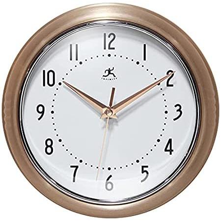 【あす楽対応】 9インチ ［新品］レトロ サイレント (銅) 装飾品 壁時計 レトロ クォーツムーブメント 壁時計 ダイナー キッチン モダン 中世風 チッキング スイープ 掛け時計、壁掛け時計
