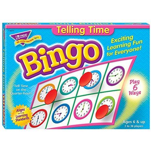 トレンド 英単語 ビンゴゲーム 時刻を言おう Trend Telling Time Bingo Game T-6072｜aobashop