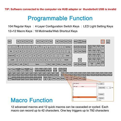 Koolertron片手マクロメカニカルキーボード 9キー カスタマイズ可能小型キーボード RGB LED  OSUに適用 (赤軸RGBブラック)｜aobashop｜04