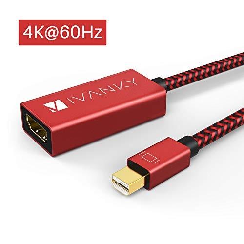 iVANKY Mini DisplayPort HDMI 変換アダプタ【4K60Hz/20cm】ミニディスプレイポート サンダーボルト s