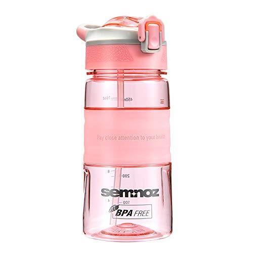 Kslong 水筒tritan 飲料ボトル ポータブル旅行自転車プラスチックアウトドアスポーツボトル大きい ピンク 450ml S 0522 Aobashop 通販 Yahoo ショッピング