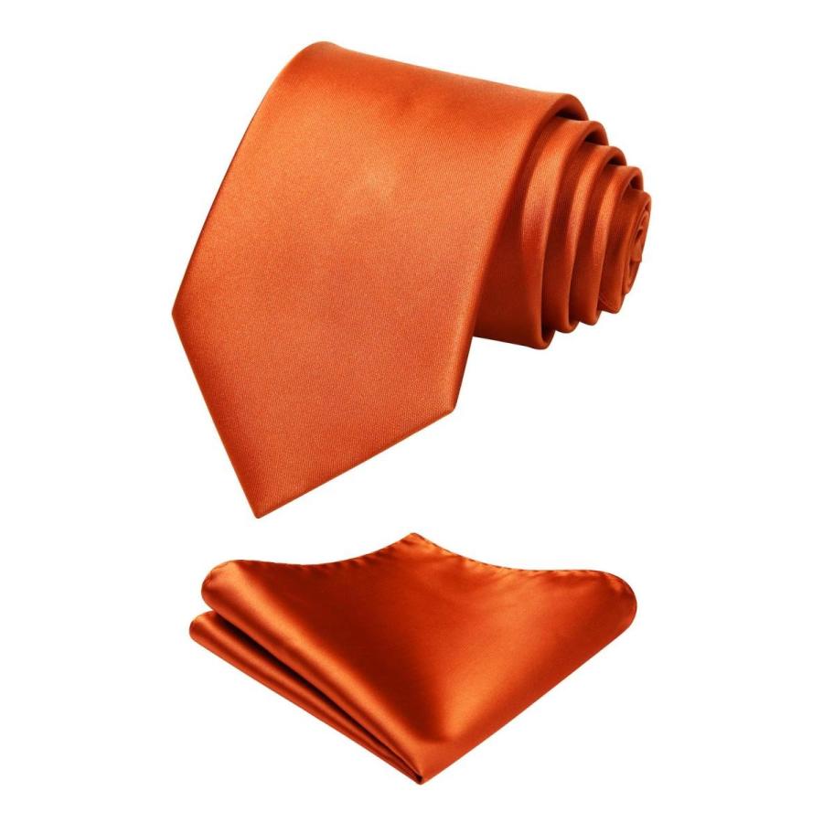 オレンジ ネクタイ メンズ フォーマル チーフ セット 結婚式 ネクタイ 無地 おしゃれ メンズ 礼服用 大人用 ヒスデン Hisdern S Aobashop 通販 Yahoo ショッピング