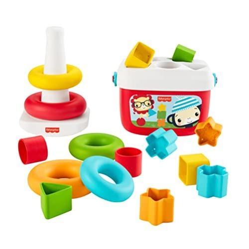 フィッシャープライス　fisher price はじめてのブロック&ゆらりんタワーセット　6カ月~ 知育玩具 はめこみ・形合わせ GRF11｜aobashop