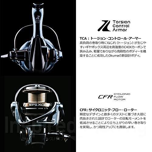 OKUMA (オクマ) スピニングリール + 浅溝スプール セット Epixor XT Plus エピクサー XT Plus EPXP-20