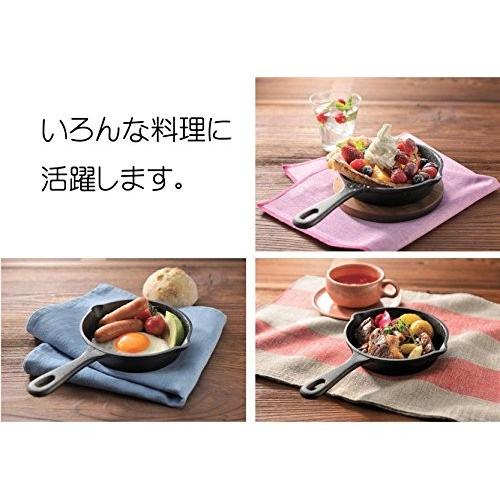 内海産業 両手で便利なスキレット IH 対応 約 15cm (レシピ 付き)｜aobashop｜04