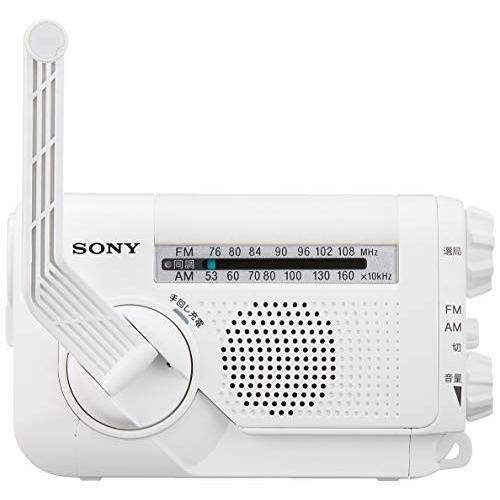 ソニー SONY ポータブルラジオ ICF-B09 : FM/AM/ワイドFM対応 手回し充電対応 ホワイト ICF-B09 W｜aobashop｜05