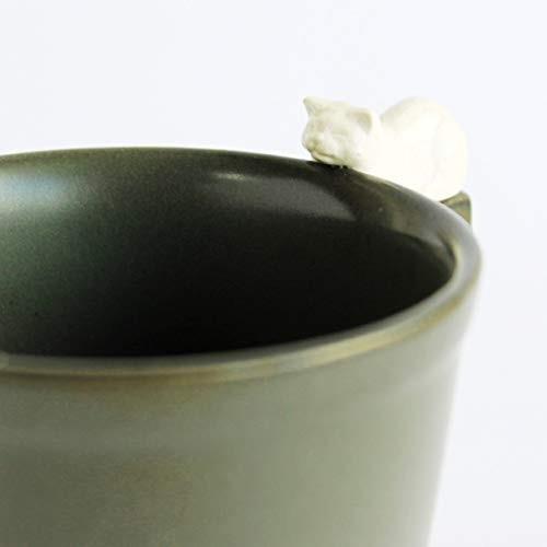 一閑猫 あごのせ猫マグカップ カーキ S 0526 Aobashop 通販 Yahoo ショッピング