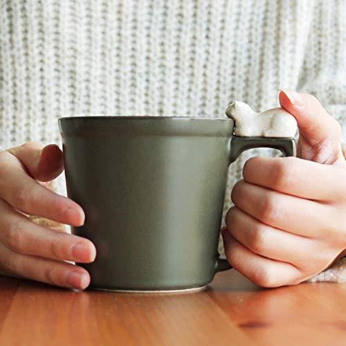 一閑猫 あごのせ猫マグカップ カーキ S 0526 Aobashop 通販 Yahoo ショッピング