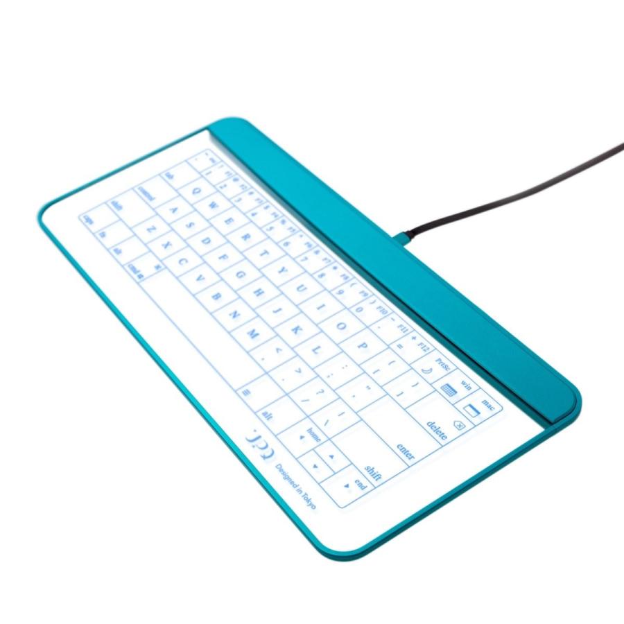 Upq Q Gadget Kb01x ガラス製キーボード兼タッチパッド Mac Windows対応 Micro Usb Cable ブルー バイ Supersport Tn