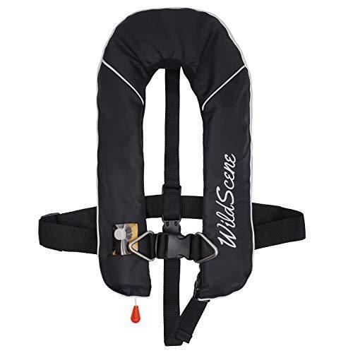 Wild Scene ライフジャケット ベスト タイプ 子供 キッズ用 海 釣り 自動膨張式 CE認証取得 (ライフジャケット キッズ用 自動膨張式)