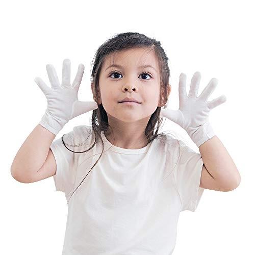 Edenswear亜鉛含有繊維 ひっかき防止湿疹アトピー手袋:子供用 (白, S)｜aobashop