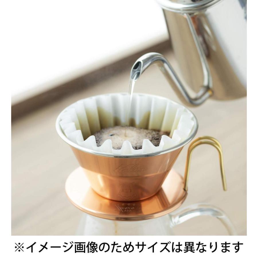 カリタ Kalita コーヒー ドリッパー ウェーブシリーズ 銅製 日本製 1~2人用 TSUBAME & Kalita WDC-155 #04105｜aobashop｜05