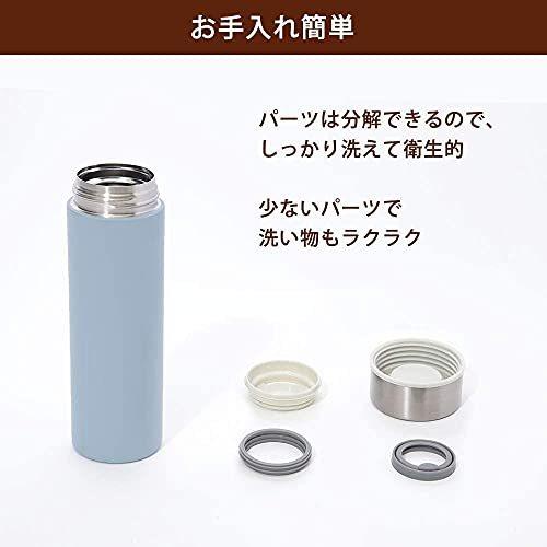 アイリスオーヤマ 水筒 500ml マグボトル 保温 保冷 真空断熱 おしゃれ 軽量 洗いやすい フラワーカラー SBF-S500 レースフラワー｜aobashop｜06