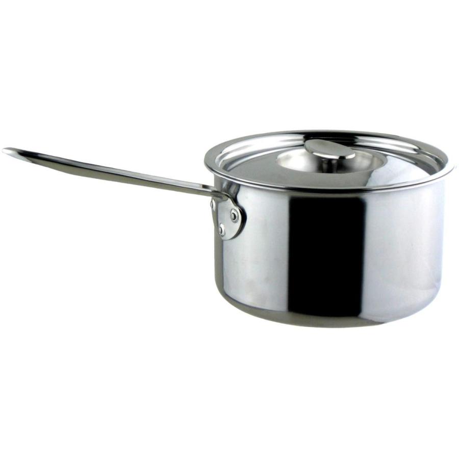 ナガオ 片手鍋 アルミクラッド三層鋼 18cm 燕三条 TOWA(永久) IH対応