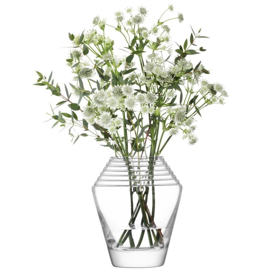 LSA(エルエスエー) フラワーベース(花器) クリア 高さ18cm FRIEZE(フリーズ) G1481-18-775 