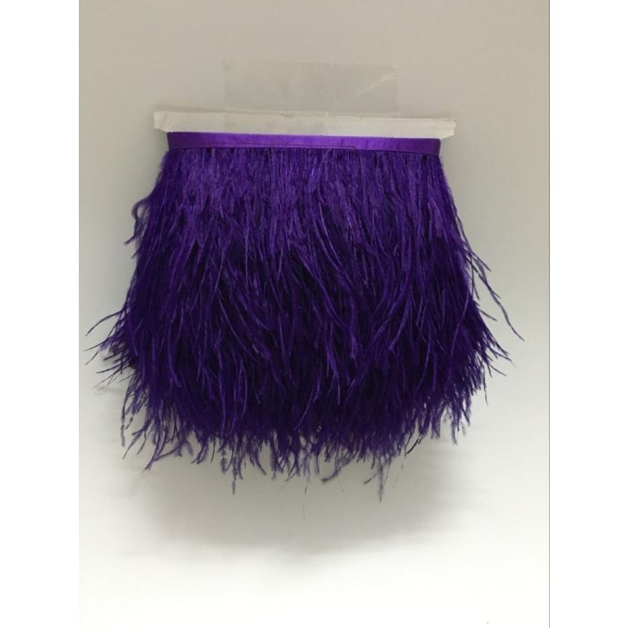 Kolightパック2ヤード自然染めダチョウの 10 13センチメートル Diyのドレスの縫製工芸品のコスチューム装飾のトリミングフリンジ 紫の S 04 Aobashop 通販 Yahoo ショッピング