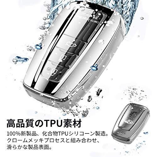 トヨタ スマートキーカバー ケース リモコン トヨタ キー カバー 高級 TPU 軽量 シリコン トヨタ キーホルダー 汚れ 落下 傷防止 C-HR｜aobashop｜02