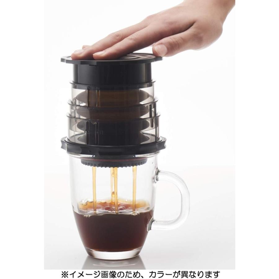 カフラーノ Cafflano コーヒーメーカー フレンチプレス 収納ケース付 ポータブル レッド Φ10.8×12cm コンパクト  P100-RD｜aobashop｜06