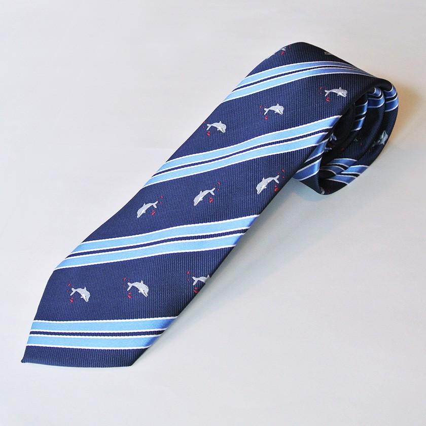 再入荷なし ネクタイ イルカ ストライプ ネイビー メンズ アニマル柄 海 おしゃれ テフロン加工 ラッピング無料 送料0円 1万円以上送料無料 1 鳥とさかなのお店 あおだま雑貨店 通販 Yahoo ショッピング