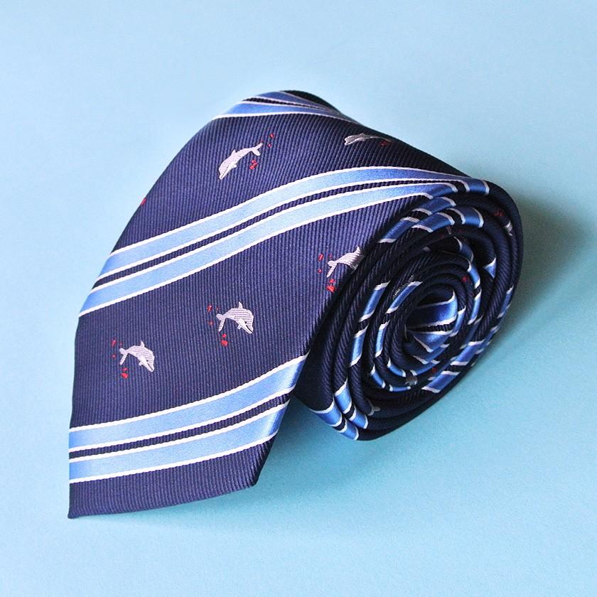 再入荷なし ネクタイ イルカ ストライプ ネイビー メンズ アニマル柄 海 おしゃれ テフロン加工 ラッピング無料 送料0円 1万円以上送料無料 1 鳥とさかなのお店 あおだま雑貨店 通販 Yahoo ショッピング