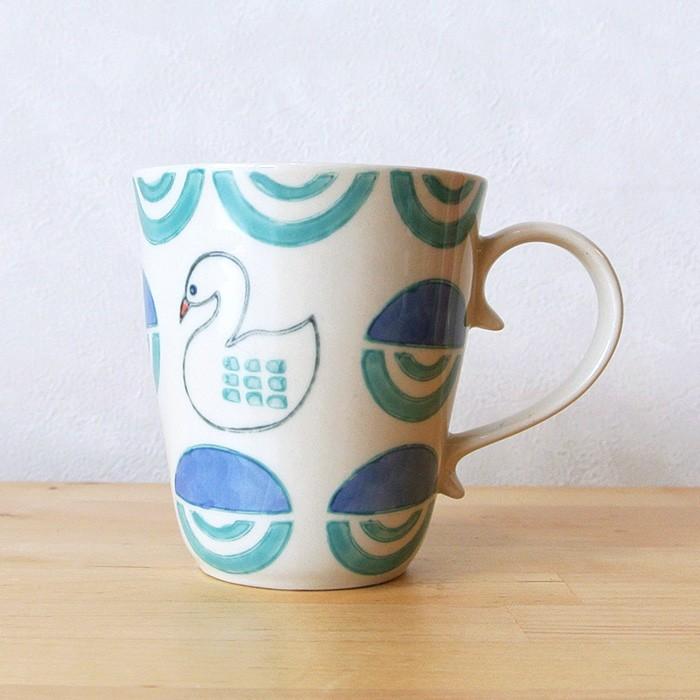 販売終了■マグカップ 白鳥 マノスフルッタ テーブルウェア スワン ハンド ペイント 250ml 1万円以上送料無 料 クリックポスト不可 | 
