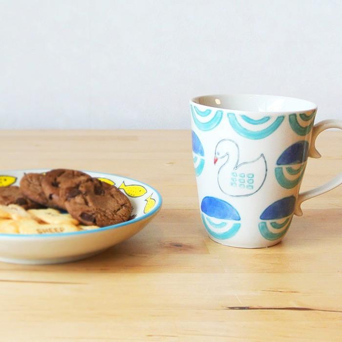 販売終了■マグカップ 白鳥 マノスフルッタ テーブルウェア スワン ハンド ペイント 250ml 1万円以上送料無 料 クリックポスト不可 |  | 06