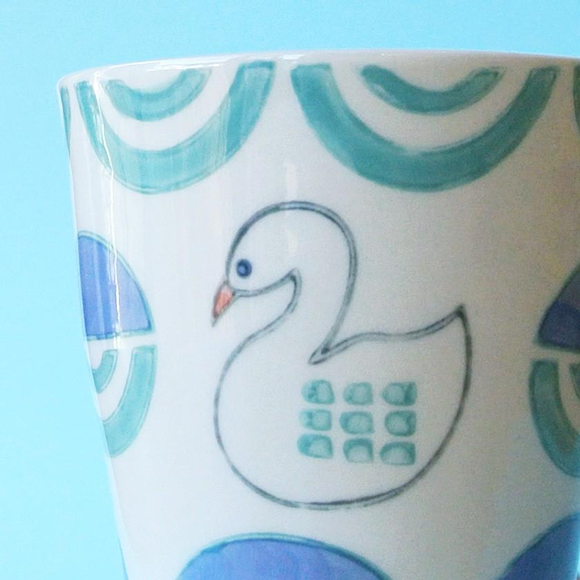 販売終了■マグカップ 白鳥 マノスフルッタ テーブルウェア スワン ハンド ペイント 250ml 1万円以上送料無 料 クリックポスト不可 |  | 07
