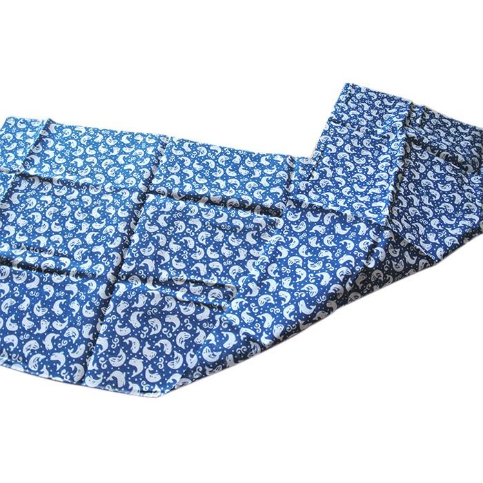 販売終了■てぬぐい クジラ 日本製 青 和布 タオル くじら 送料200円 1万円以上送料無料 |  | 02