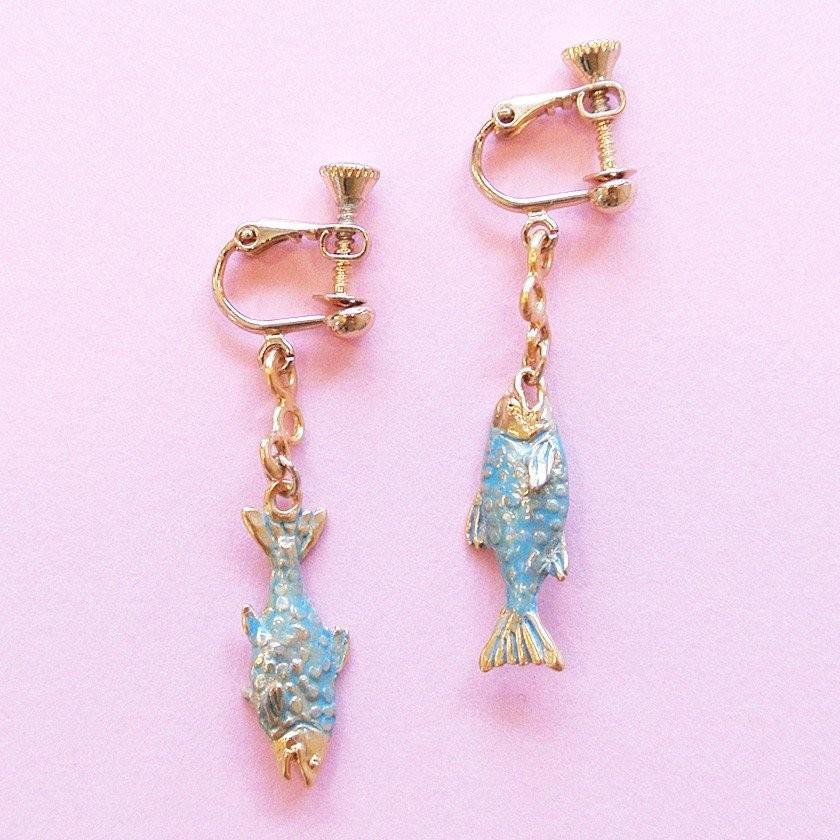 販売終了■イヤリング スカイサーモン Palnart Poc パルナートポック 鮭 シャケ EA015 送料200円 1万円以上送料無料 | 