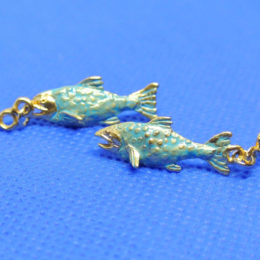 販売終了■イヤリング スカイサーモン Palnart Poc パルナートポック 鮭 シャケ EA015 送料200円 1万円以上送料無料 |  | 10