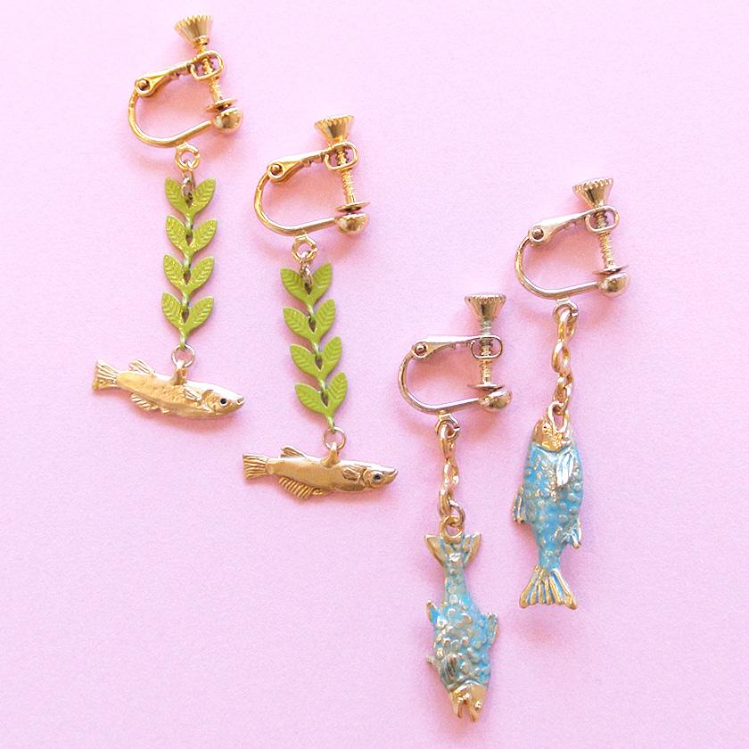 販売終了■イヤリング スカイサーモン Palnart Poc パルナートポック 鮭 シャケ EA015 送料200円 1万円以上送料無料 |  | 13