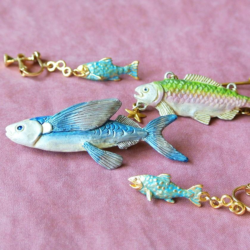 販売終了■イヤリング スカイサーモン Palnart Poc パルナートポック 鮭 シャケ EA015 送料200円 1万円以上送料無料 |  | 14